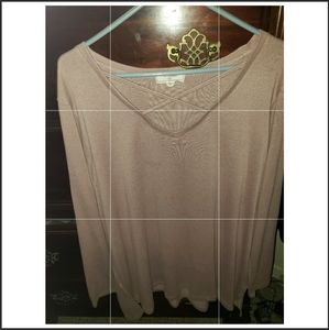 Blush long sleeved top